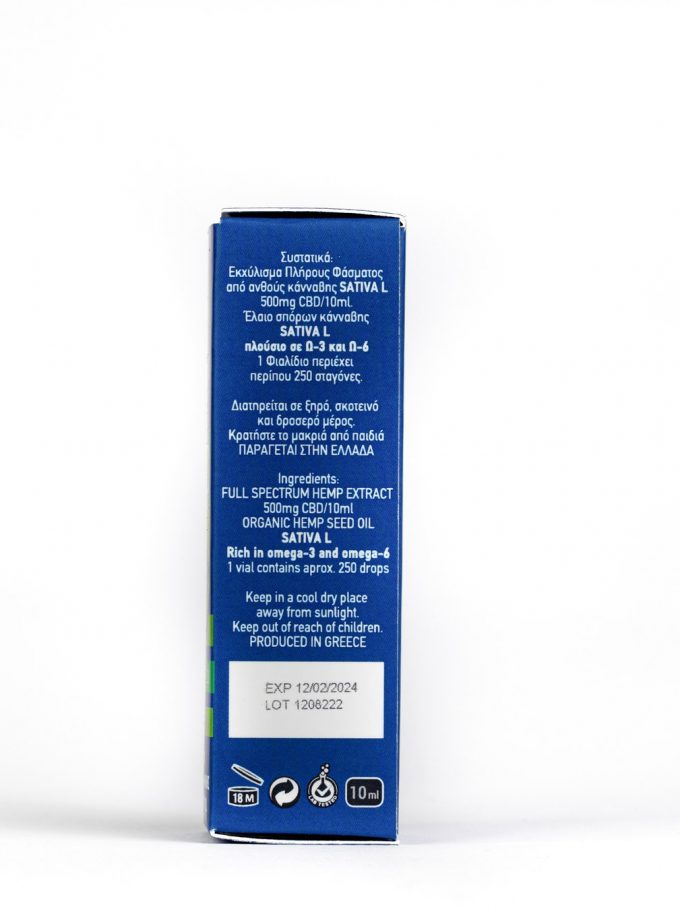 ΕΛΑΙΟ ΚΑΝΝΑΒΗΣ NORTHWEST 500mg CBD 5%